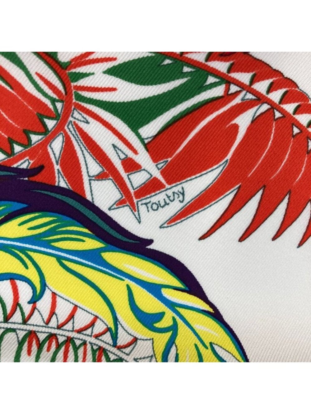 Hermes Carre 90 Mythiques Phoenix Silk Scarf White Multicolor - Picture 10 of 10